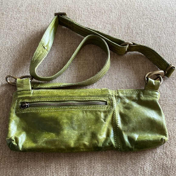 JIGSAW green cross-body purse belt many pockets - Picture 3 of 4